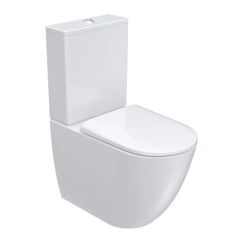 Parisi Ellisse II Wall Faced Suite Rimless (including Moda Soft Close Seat)