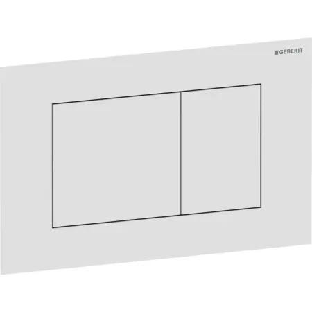 Geberit Sigma40 actuator plate, square, dual flush