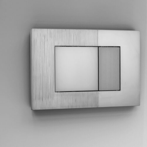 Wilco Piave In Wall Cistern Control Plate - Satin Chrome